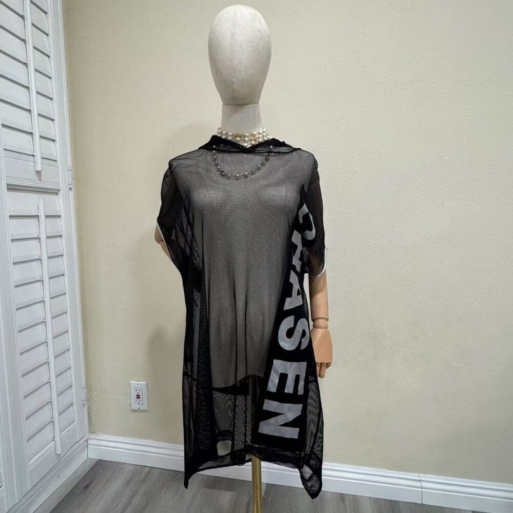 Moschino Net Shape Hooded Fashion Cunyust Vest One Size Oversize